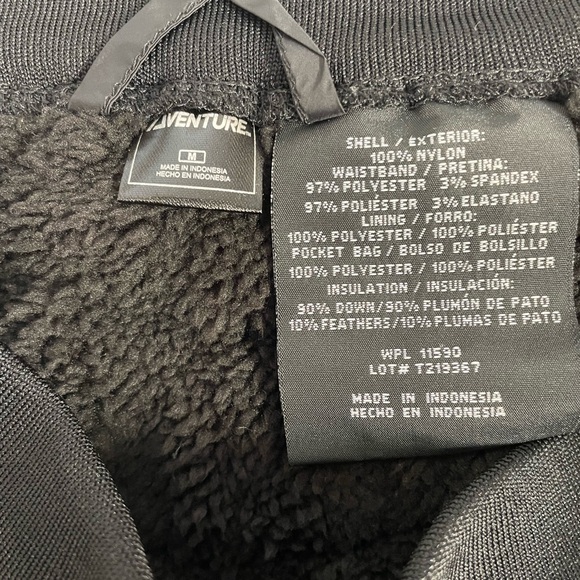 Aventure Black Down Winter Skirt, Size M, EUC - Picture 10 of 10